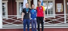 Vasemmalla Riku Koskela, voittaja Cristian Friman ja Jyry Laaksonen. Kuva Mikko Mattila