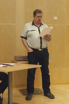 Jäsenkirjuri/kirjanpitäjä Tapio Riihimäki esitteli talousasioita.